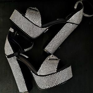 PRADA Rhinestone heels size 36 New Authentic